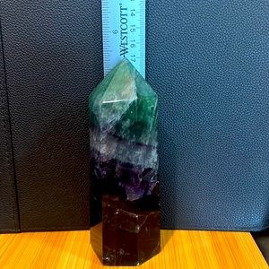 quartz crystal obelisk wand point